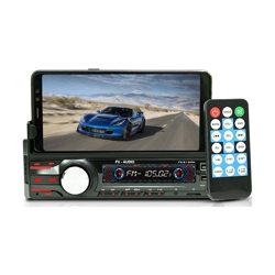 GoMechanic BT03 Premium Universal Fit Bluetooth Mini Car Stereo with in-Built Smartphone Holder, MP3 Player, FM, AUX & USB